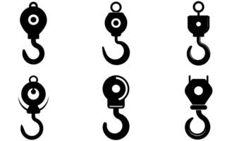 Lifting Hook Icons for Industrial Use design vector