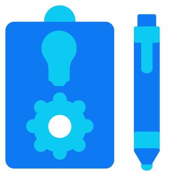 Prototyping solid icon style vector