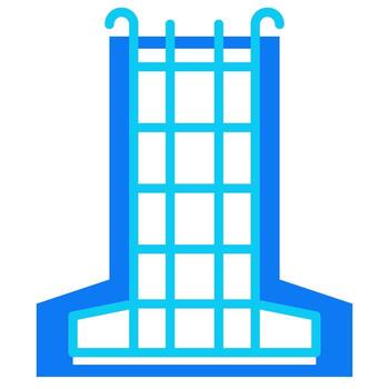estructura sólido icono estilo vector