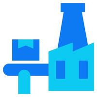 Manufacturing solid icon style vector