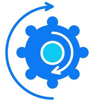 Process solid icon style vector