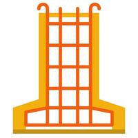 Structure flat icon style vector