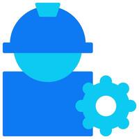 Engineer solid icon style vector