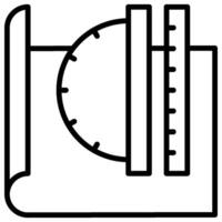 Tools outline icon vector