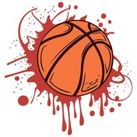 Dynamic Hoops A Creative Basketball Design vector