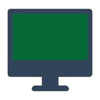 computer monitor icon isolated on white background vector
