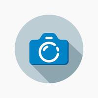 Design Illustration graphic of camera icon with flat style. Suitable for UI, mobile design, web design, etc. vector