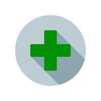 Design Illustration graphic of health mark icon with flat style. Suitable for UI, mobile design, web design, etc. vector