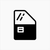 Design Illustration graphic of car door icon with glyph style. Suitable for UI, mobile design, web design, etc. vector