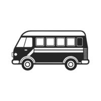 Minibus with Space Icon vector