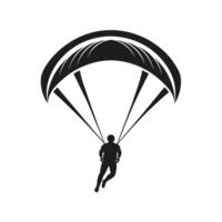 Smooth Paraglider Icon vector
