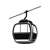 Cable Gondola Lift Icon vector