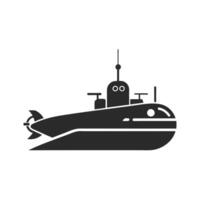 Streamlined Submarine Icon vector