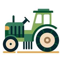 Simple Farming Tractor Icon vector