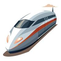 Sleek Bullet Train Icon vector