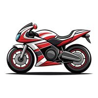 Streamlined Motorcycle Racer Icon vector