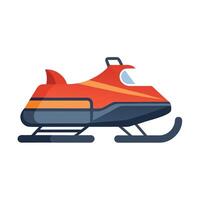Winter Snowmobile Icon vector