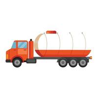 Simple Oil Tanker Icon vector