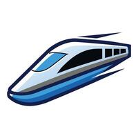Streamlined Bullet Train Icon vector