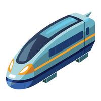 Futuristic High Speed Train Icon vector