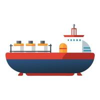 Large Tanker Ship Icon vector