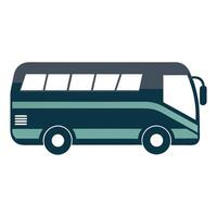 Sleek Minimalist Coach Bus Icon vector