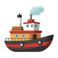 Small Tugboat Icon vector