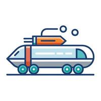 Hyperloop Cargo System Icon vector