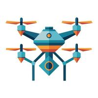 Geometric Quadcopter Drone Icon vector