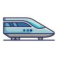 Futuristic Minimalist Hyperloop Train Icon vector