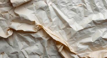 old paper grungy and wrinkled texture background photo