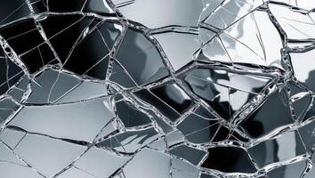 Intriguing Cracked Glass Abstract Background for Creative Design Projects. photo