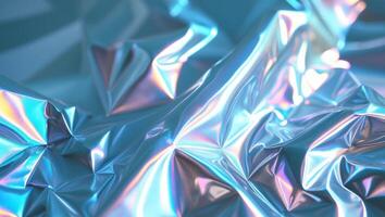 Abstract Light Reflection on Holographic Foil. photo