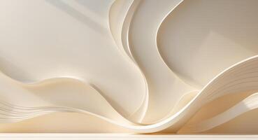 Warm and inviting abstract line art with comfortable smooth lines and curves on a soothing background. photo