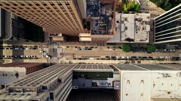 A view of the city with tall building video