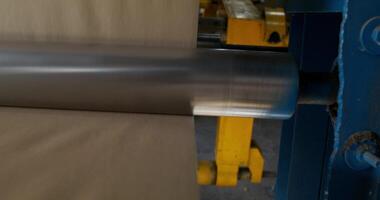 A close up of a roll of paper being rolled video