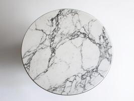 Elegant marble table showcasing intricate stone patterns and textures photo