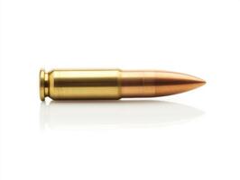 Bullet cartridge on a white background showcasing its design photo
