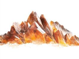 Mountains in warm hues showcasing rugged terrains and natural beauty photo