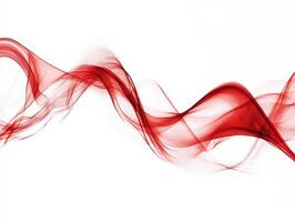 Flowing red abstract shapes create an artistic visual effect photo