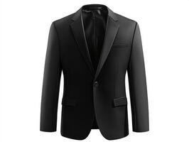 Elegant black suit jacket ideal for formal occasions photo