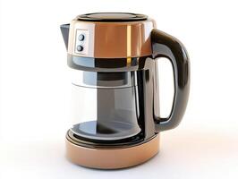Modern electric coffee maker in sleek design for home use photo