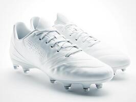 Innovative white soccer cleats designed for performance and comfort photo
