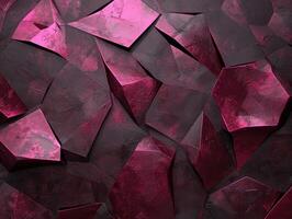 Abstract background with magenta and black geometric shapes photo