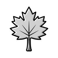 Distinct Silver Maple Tree Outline Art. Cartoon Art Tree Illustration. vector