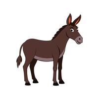 Charming Mule Illustration on a White Background vector