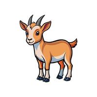 Stunning Pygmy Goat Realistic Color Illustration with Outline vector