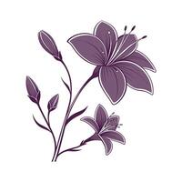 Amethyst Flower Beautiful Design vector