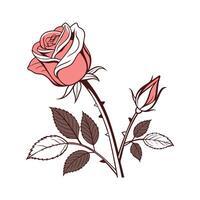 Charming Rose Design vector