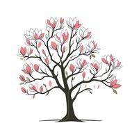 Charming Tulip Tree for Creative Decor vector